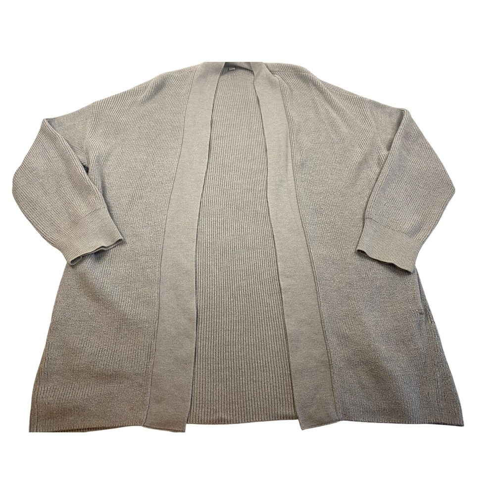 Lululemon Merino Wool Blend Ribbed Long Cardigan Grey Size‎ 6/Large